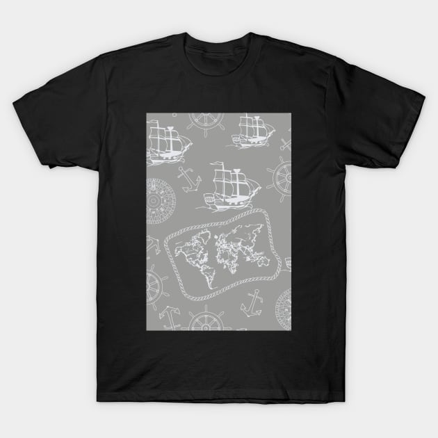 Sailing to the edge of the world T-Shirt by JaanaHalme